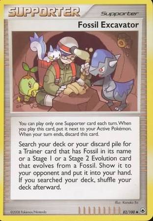 Fossil Excavator 82/100-Kantocards