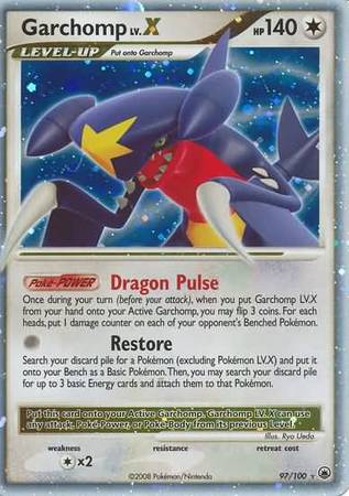 Garchomp LV.X 97/100-Kantocards
