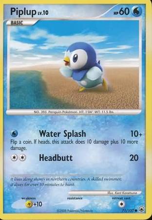 Piplup 71/100-Kantocards