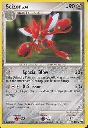 Scizor 29/100-Kantocards