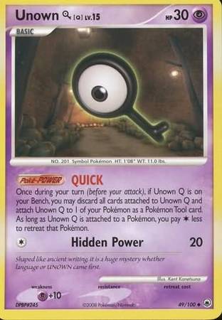 Unown Q 49/100-Kantocards