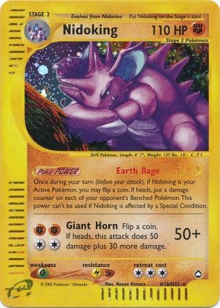 Nidoking H18/H32 - Holo-Kantocards