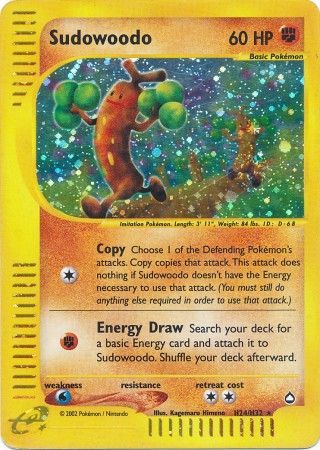 Sudowoodo H24/H32 - Holo-Kantocards