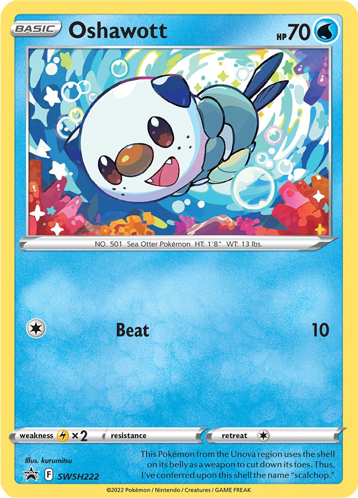 Oshawott SWSH222-Kantocards