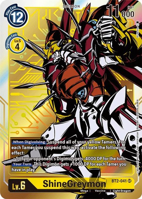 ShineGreymon BT2-041 Arte Alterno-Kantocards