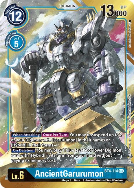 AncientGarurumon BT4-114 Arte Alterno-Kantocards