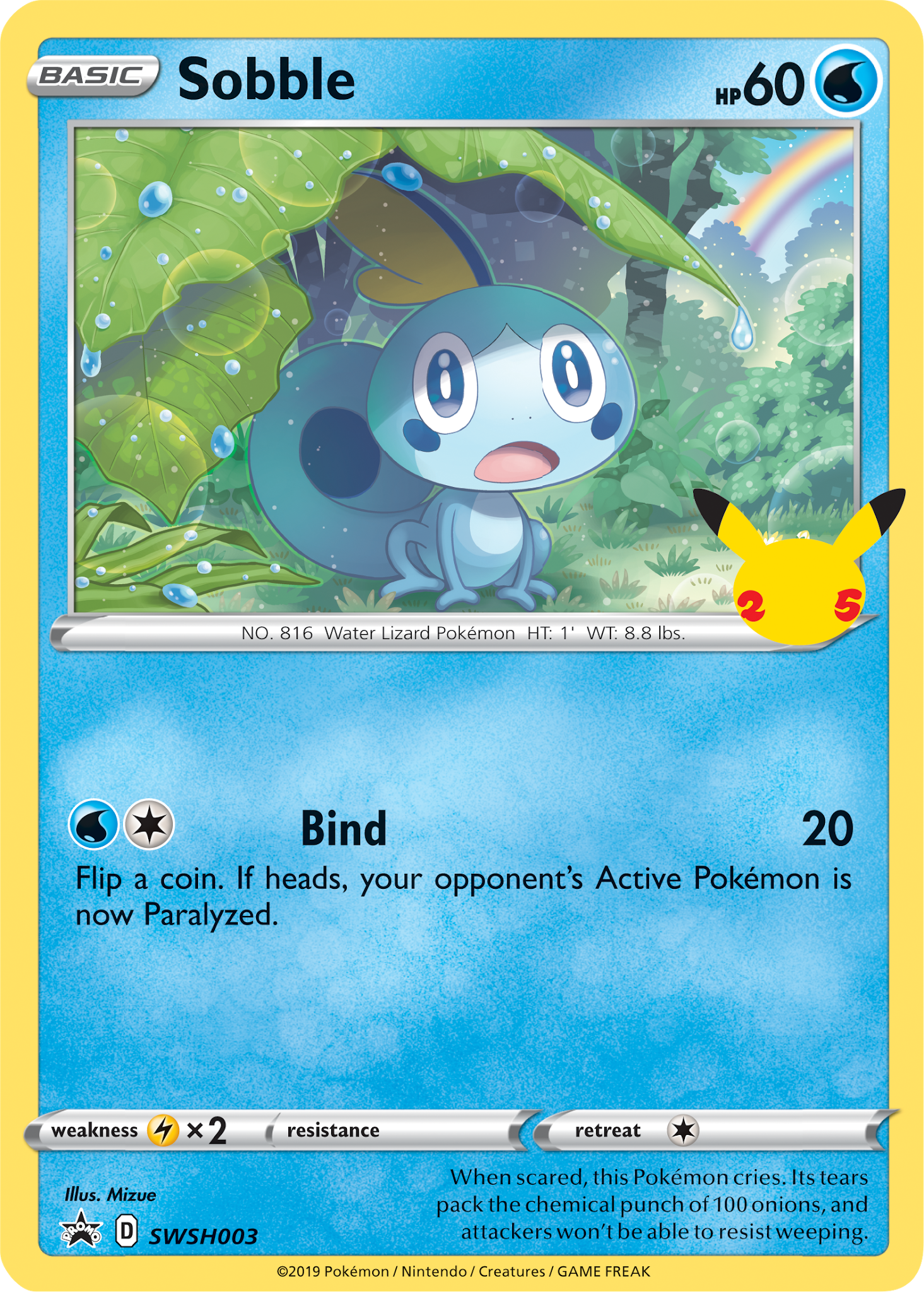 Carta Jumbo Sobble SWSH003 Ingles-Kantocards