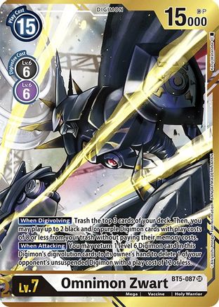 Omnimon Zwart BT5-087 (Arte Alterno)-Kantocards