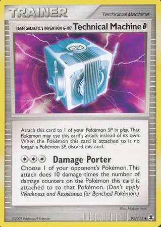 Team Galactic's Invention G-107 Technical Machine Pokémon G 95/111-Kantocards