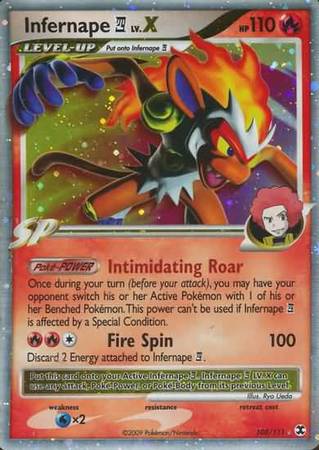 Infernape Pokémon 4 LV.X 108/111-Kantocards