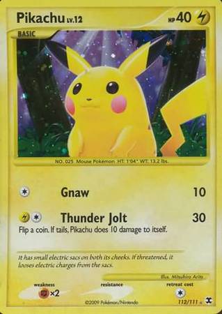 Pikachu 112/111-Kantocards
