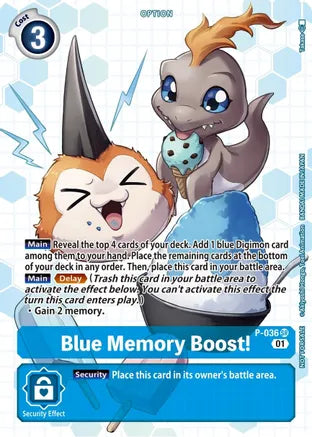 Blue Memory Boost! P-036-Kantocards