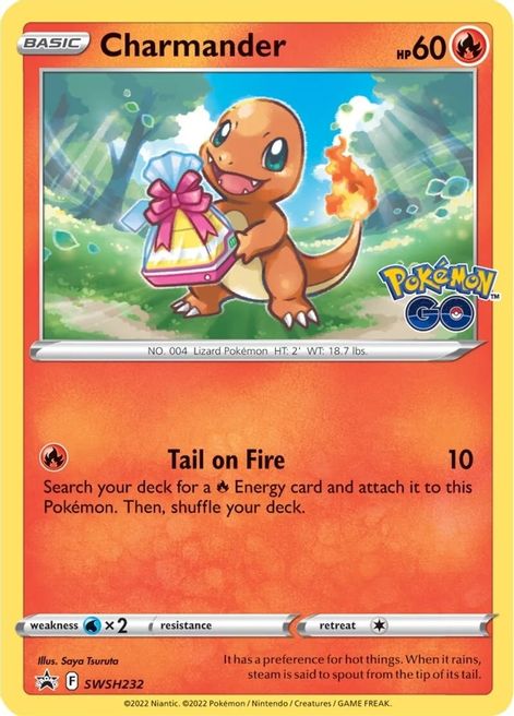 Pokémon go Charmander SWSH232-Kantocards
