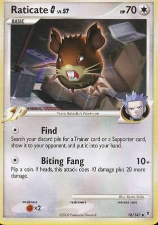 Raticate Pokémon G 78/147-Kantocards