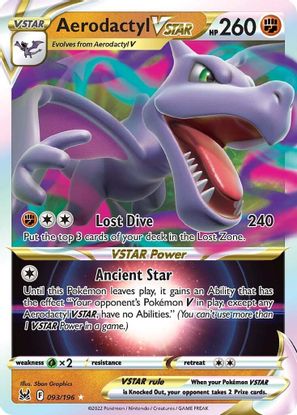 Aerodactyl VSTAR 093/196-Kantocards