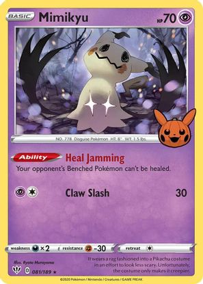 Mimikyu 81/189 - Holo (Trick or Trade)-Kantocards