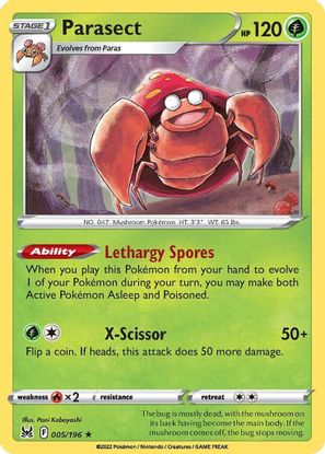 Parasect 005/196 - Rare-Kantocards