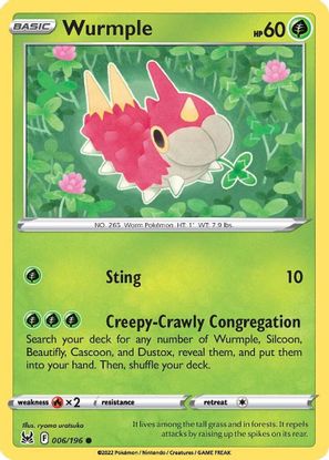 Wurmple 006/196-Kantocards