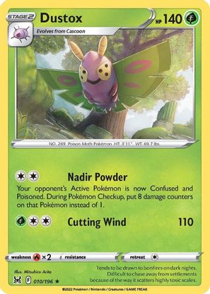 Dustox 010/196 - Rare-Kantocards