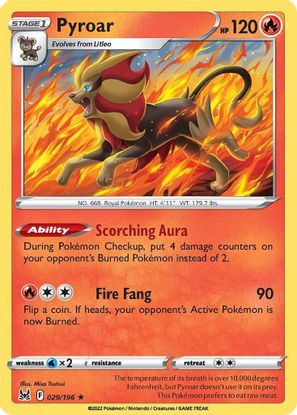 Pyroar 029/196 - Holo-Kantocards