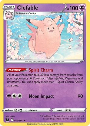 Clefable 063/196 - Rare-Kantocards