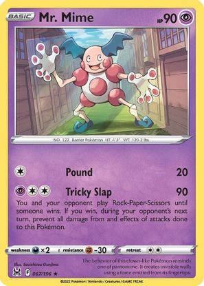 Mr. Mime 067/196 - Rare-Kantocards