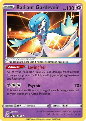 Radiant Gardevoir 069/196-Kantocards