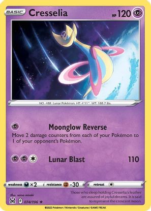 Cresselia 074/196 - Holo-Kantocards