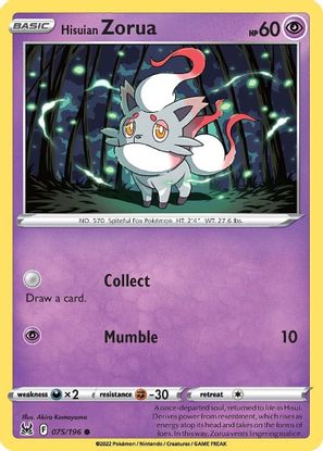 Hisuian Zorua 075/196-Kantocards