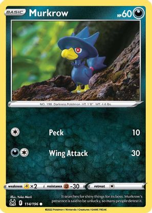 Murkrow 114/196-Kantocards
