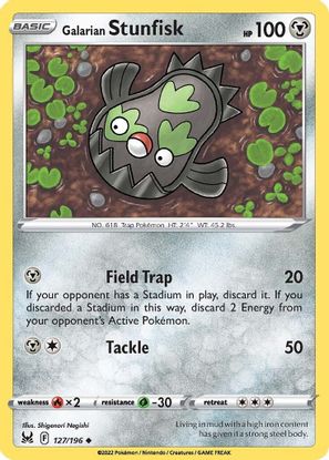 Galarian Stunfisk 127/196-Kantocards