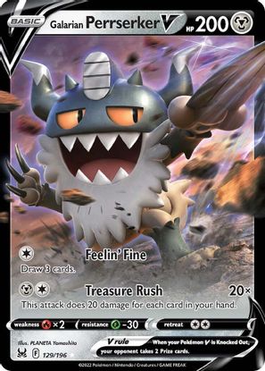 Galarian Perrserker V 129/196-Kantocards