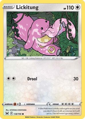 Lickitung 138/196-Kantocards