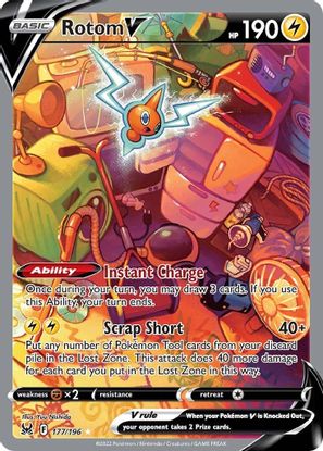 Rotom V 177/196-Kantocards