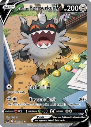 Galarian Perrserker V 184/196-Kantocards