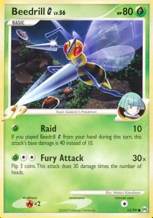 Beedrill Pokémon G 53/99-Kantocards