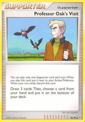 Professor Oak's Visit 90/99-Kantocards