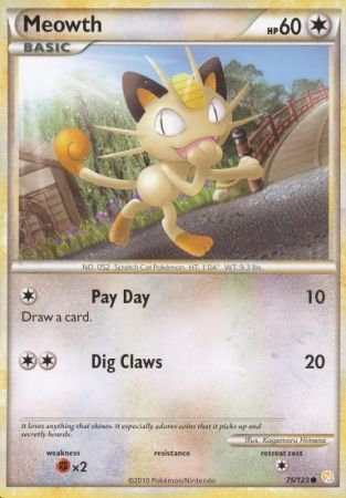 Meowth 75/123-Kantocards