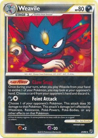 Weavile 25/90-Kantocards