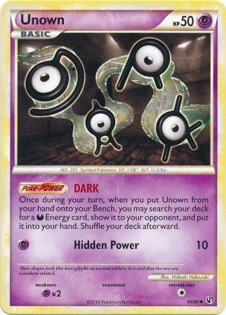Unown 40/90-Kantocards