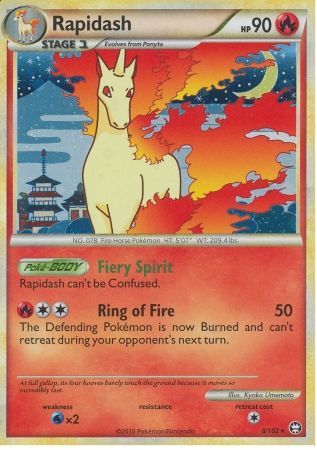 Rapidash 8/102-Kantocards