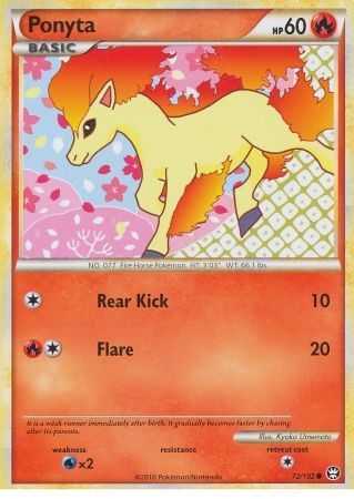 Ponyta 72/102-Kantocards