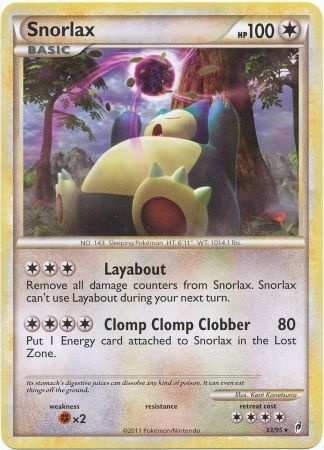 Snorlax 33/95-Kantocards