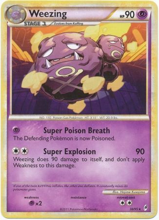 Weezing 38/95-Kantocards