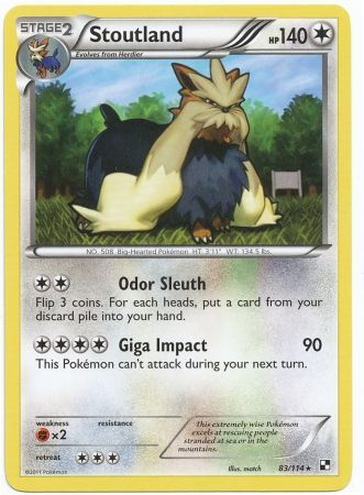 Stoutland 83/114-Kantocards