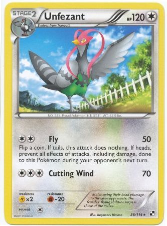 Unfezant 86/114-Kantocards