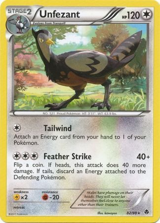 Unfezant 82/98-Kantocards