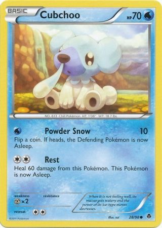 Cubchoo 28/98-Kantocards