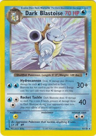 Dark Blastoise 4/110 - Rare Theme Deck Exclusive-Kantocards