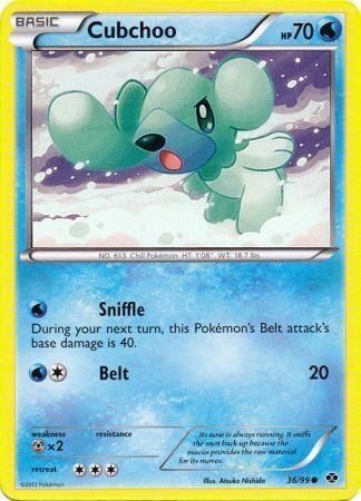 Cubchoo 36/99-Kantocards